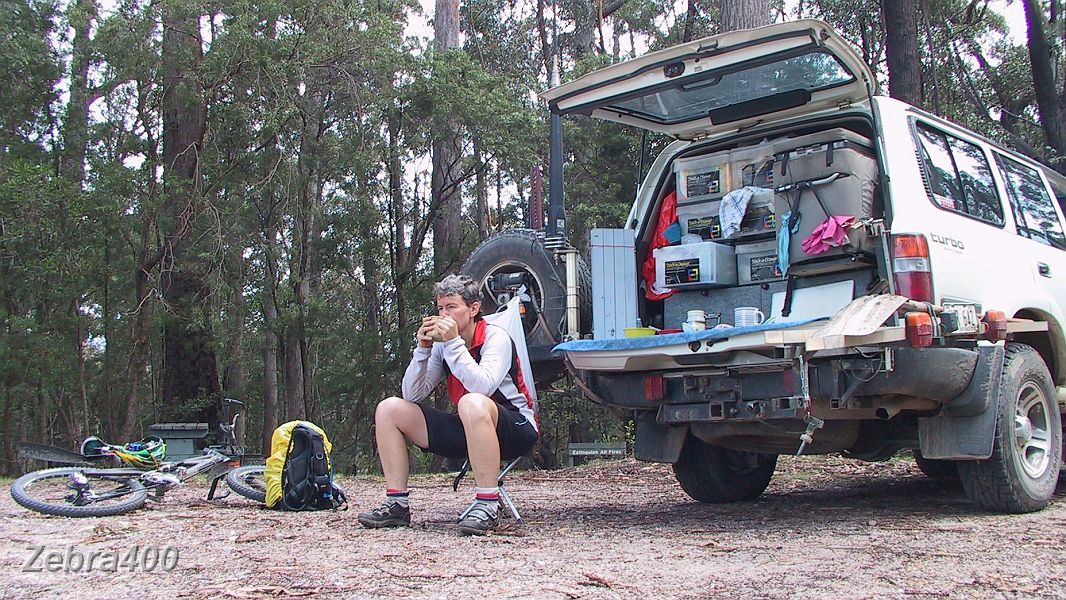 30-Heidi enjoys a cuppa while taking in the views of Mallacoota from NSW.JPG